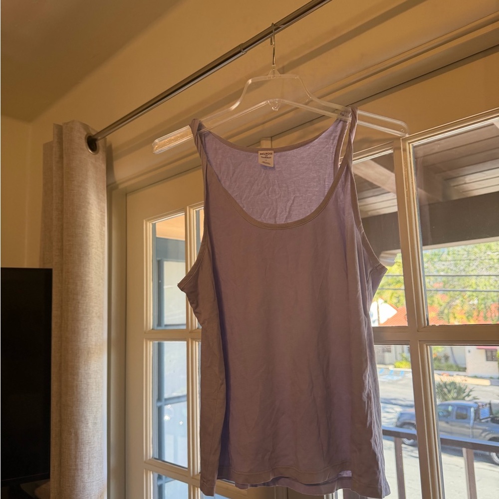 Melrose and Market Light Purple Tank Top size small